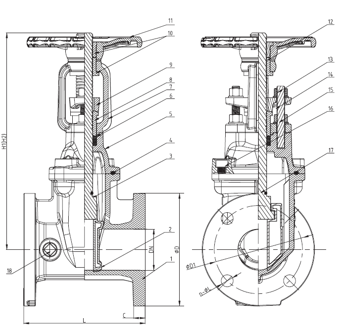 outside screw and yoke gate valve